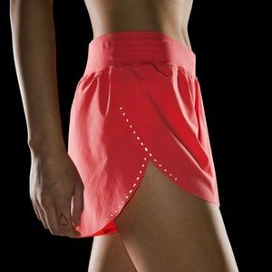 Lululemon Find Your Pace High-Rise Lined Short 3" - Raspberry Cream